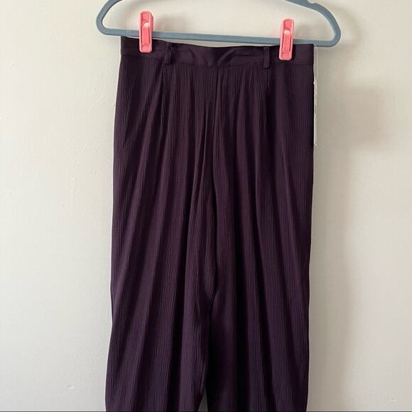 Norton Mcnaughton NWT Textura Grape Colored Casual Pants sz Small - Picture 2 of 9